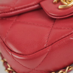 Chanel Micro Seasonal Flap Dark Pink