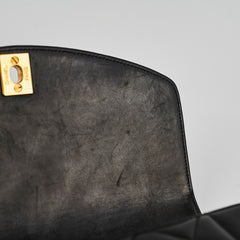 Chanel Small Vintage Diana Lambskin Black