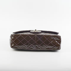 Chanel Jumbo Patent Brown Shoulder Bag