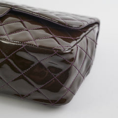 Chanel Jumbo Patent Brown Shoulder Bag