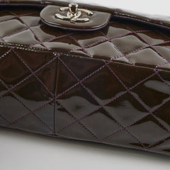 Chanel Jumbo Patent Brown Shoulder Bag