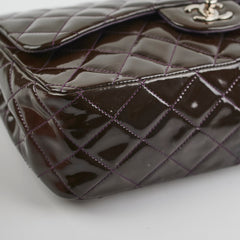 Chanel Jumbo Patent Brown Shoulder Bag