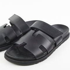 Hermes Chypre Sandals Black Size 40
