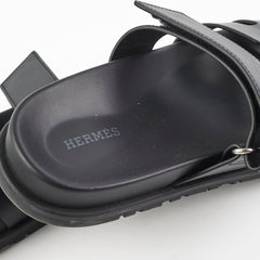 Hermes Chypre Sandals Black Size 40