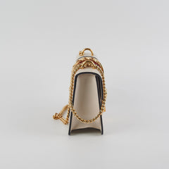 Gucci White Mini Sylvie Crossbody Bag