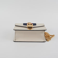Gucci White Mini Sylvie Crossbody Bag
