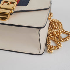Gucci White Mini Sylvie Crossbody Bag
