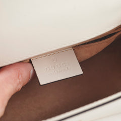 Gucci White Mini Sylvie Crossbody Bag