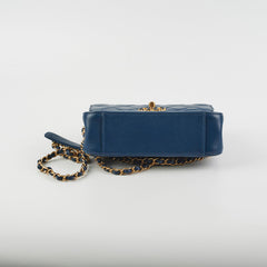 Chanel 19 Top Handle Chain Navy Bag