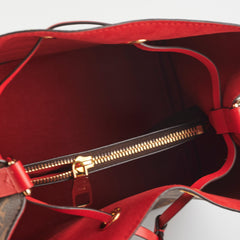 Louis Vuitton Neo Noe Red Monogram Shoulder Bag