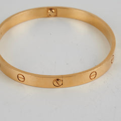 Cartier Love Bracelet Yellow Gold Size 21