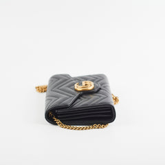 Gucci Marmont Wallet on Chain WOC Black