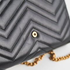 Gucci Marmont Wallet on Chain WOC Black