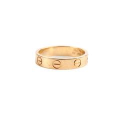 Cartier Love Ring Wedding Band Yellow Gold Size 49