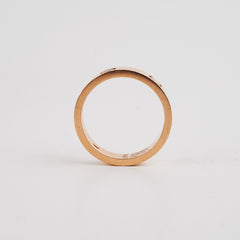 Cartier Love Ring with 3 Diamond Pink Gold Size 64