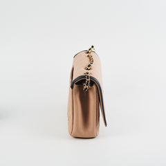 Chanel Beige Chain Flap Shoulder Bag