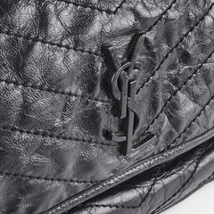 Saint Laurent Niki Large Black Vintage Leather