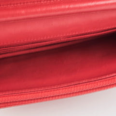 Chanel Wallet On Chain WOC Lambskin Dark Pink