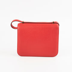 Hermes Constance 18 Epsom Rouge Casaque A Stamp