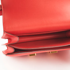 Hermes Constance 18 Epsom Rouge Casaque A Stamp