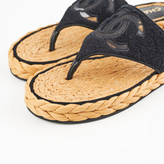 Chanel Sandals Black Size 40.5