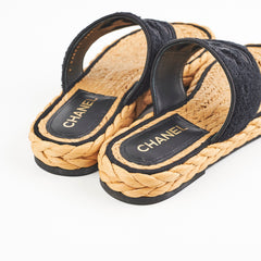 Chanel Sandals Black Size 40.5