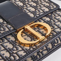 Christian Dior 30 Montaigne Navy Oblique