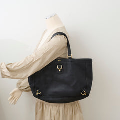 Gucci Leather Abbey Tote Black