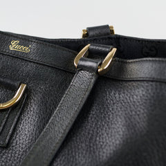 Gucci Leather Abbey Tote Black