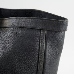 Gucci Leather Abbey Tote Black