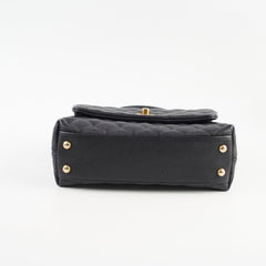 Chanel Small Coco Handle Caviar Black