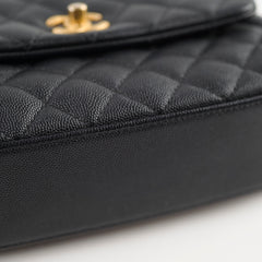 Chanel Small Coco Handle Caviar Black