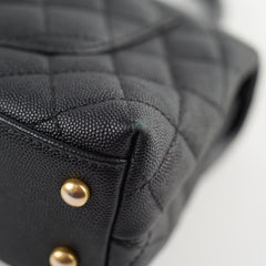 Chanel Small Coco Handle Caviar Black