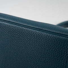 Hermes Birkin GHW 30 Blue Colvert X Stamp