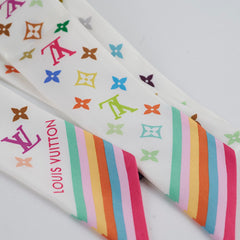 Louis Vuitton Takashi Murakami Silk Multicolor White BB Bandeau 2025