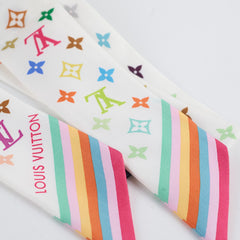 Louis Vuitton Takashi Murakami Silk Multicolor White BB Bandeau 2025