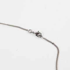 Chanel Heart Necklace Gunmetal with Pearls Costumer Jewellery