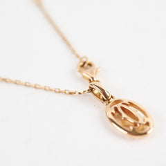 Cartier Logo Necklace Rose Gold