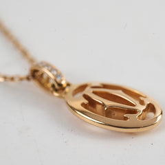 Cartier Logo Necklace Rose Gold