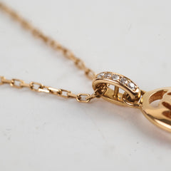 Cartier Logo Necklace Rose Gold