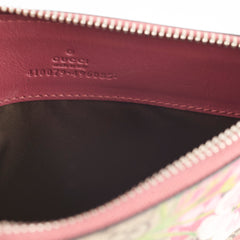 Gucci Gg Supreme Blooms Zip Pouch Clutch Monogram
