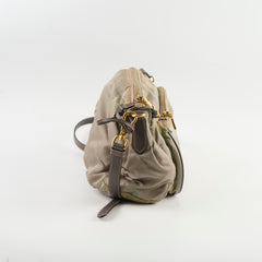 Prada Nylon Shoulder Bag Khaki Green