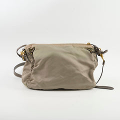 Prada Nylon Shoulder Bag Khaki Green