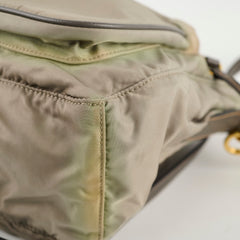 Prada Nylon Shoulder Bag Khaki Green