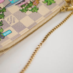 Louis Vuitton Mini Pochette Damier Azur Hollywood Animation