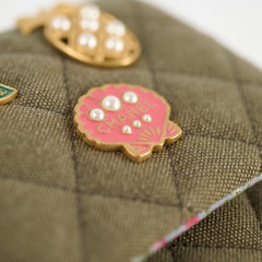 Chanel Medium M/L Classic Flap Khaki Denim