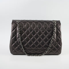 Chanel Maxi Flap Metal Grey
