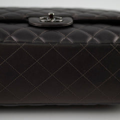 Chanel Maxi Flap Metal Grey