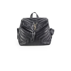 Saint Laurent Lou Small Black Backpack
