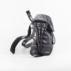 Saint Laurent Lou Small Black Backpack